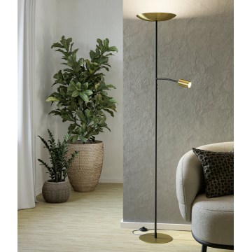 Eglo - Lampada da terra dimmerabile a LED LED/26,5W/230V + LED/4W oro