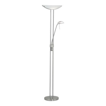EGLO - Lampada da terra dimmerabile BAYA 1xR7s/230W+1xG9/33W cromo opaco