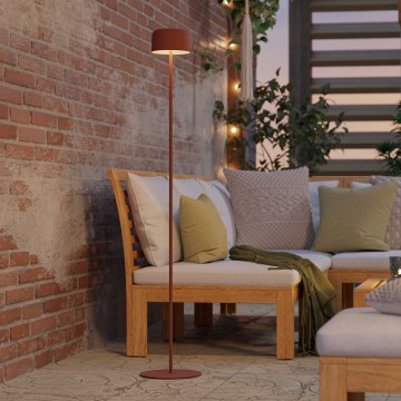 Eglo - Lampada da terra solare ricaricabile a LED a sfioramento LED/2,8W/3,7V 1800 mAh IP44 arancione