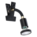 Eglo - Lampada LED con clip 1xGU10/4,5W/230V nera