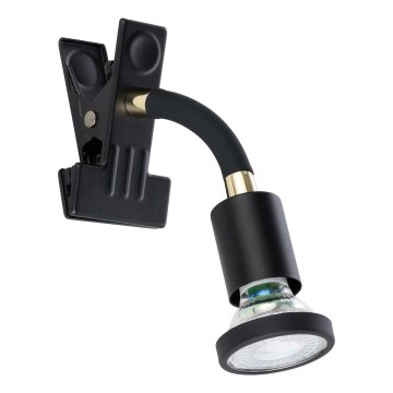 Eglo - Lampada LED con clip 1xGU10/4,5W/230V nera