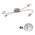 Eglo - Lampada LED da incasso MY CHOICE 4xE14/4W/230V cromo opaco/bianco/nero