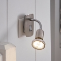 Eglo - Lampada LED da spina 1xGU10/2,8W/230V cromo opaco