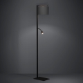 Eglo - Lampada LED da terra 1xE27/40W/230V + LED/3,8W 3000K nero