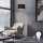 Eglo - Lampada LED da terra TUNJA 1xE27/60W/230V + LED/2,1W diametro 38 cm cromo opaco/marrone