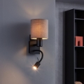 Eglo - Lampada LED flessibile 1xE27/40W/230V + LED/3,8W marrone