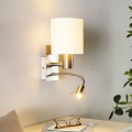 Eglo - Lampada LED flessibile 1xE27/40W+LED/3,8W bianco