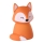 Eglo - Lampada notturna ricaricabile a LED RGBW con controllo touch per bambini LED/5W/5V 1200 mAh a forma di volpe