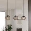 Eglo - Lampadario a cavo 3xE27/60W/230V nero