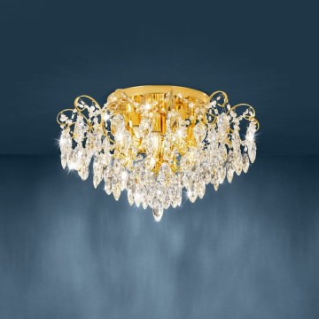 Eglo - Lampadario a plafone 6xE14/25W/230V dorato