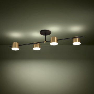 Eglo - Lampadario a plafone LED 4xGU10/4,6W/230V 3000K oro