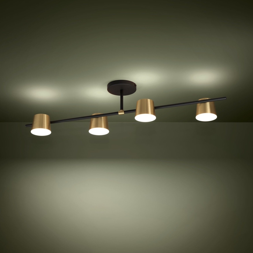 Eglo - Lampadario a plafone LED 4xGU10/4,6W/230V 3000K oro