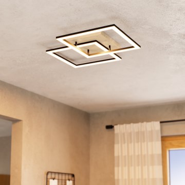 Eglo - Lampadario a plafone LED dimmerabile 4xLED/32W/230V 2700-6500K marrone/nero