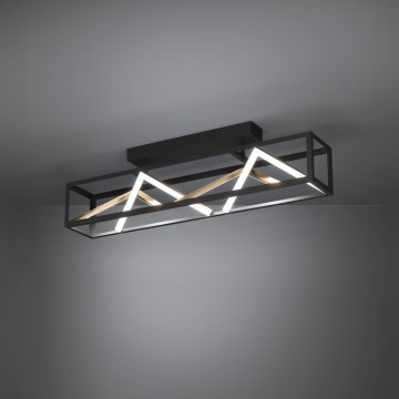 Eglo - Lampadario a plafone LED dimmerabile LED/45W/230V 2700-6500K nero/oro + telecomando