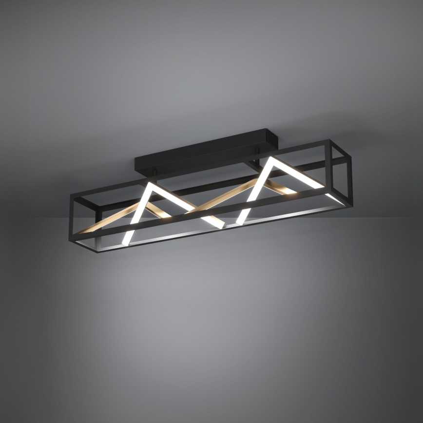 Eglo - Lampadario a plafone LED dimmerabile LED/45W/230V 2700-6500K nero/oro + telecomando