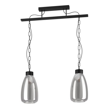 Eglo - Lampadario a sospensione con catena 2xE27/40W/230V