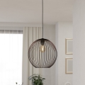 Eglo - Lampadario a sospensione con cavo 1xE27/60W/230V nero
