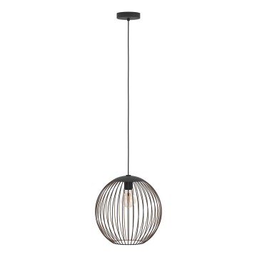 Eglo - Lampadario a sospensione con cavo 1xE27/60W/230V nero