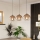 Eglo - Lampadario a sospensione con cavo 3xE27/60W/230V nero/beige/fumé