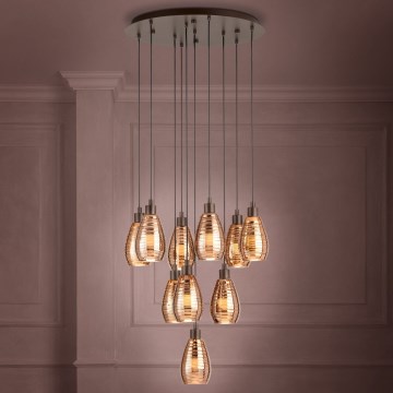 Eglo - Lampadario a sospensione con filo 10xE27/60W/230V