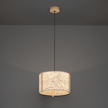 Eglo - Lampadario a sospensione con filo 1xE27/25W/230V beige