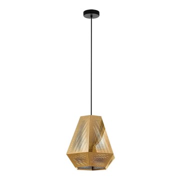 Eglo - Lampadario a sospensione con filo 1xE27/28W/230V diametro 3cm oro