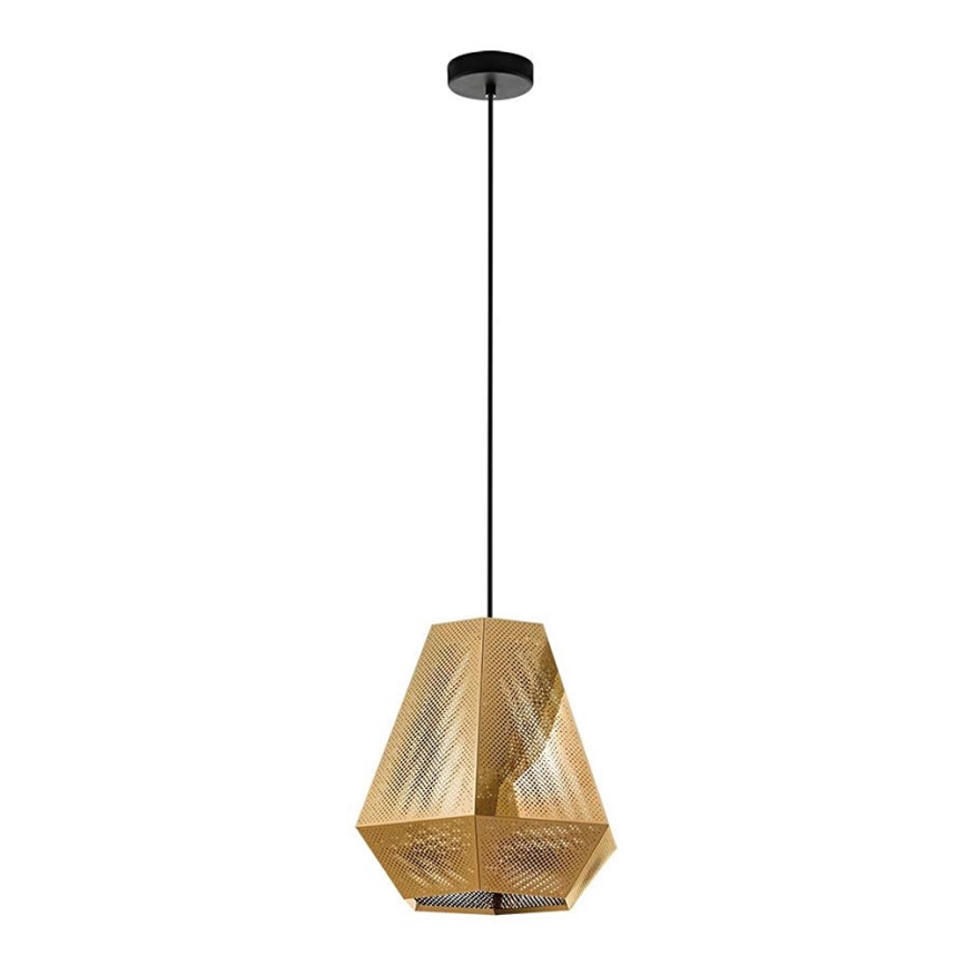 Eglo - Lampadario a sospensione con filo 1xE27/28W/230V diametro 3cm oro