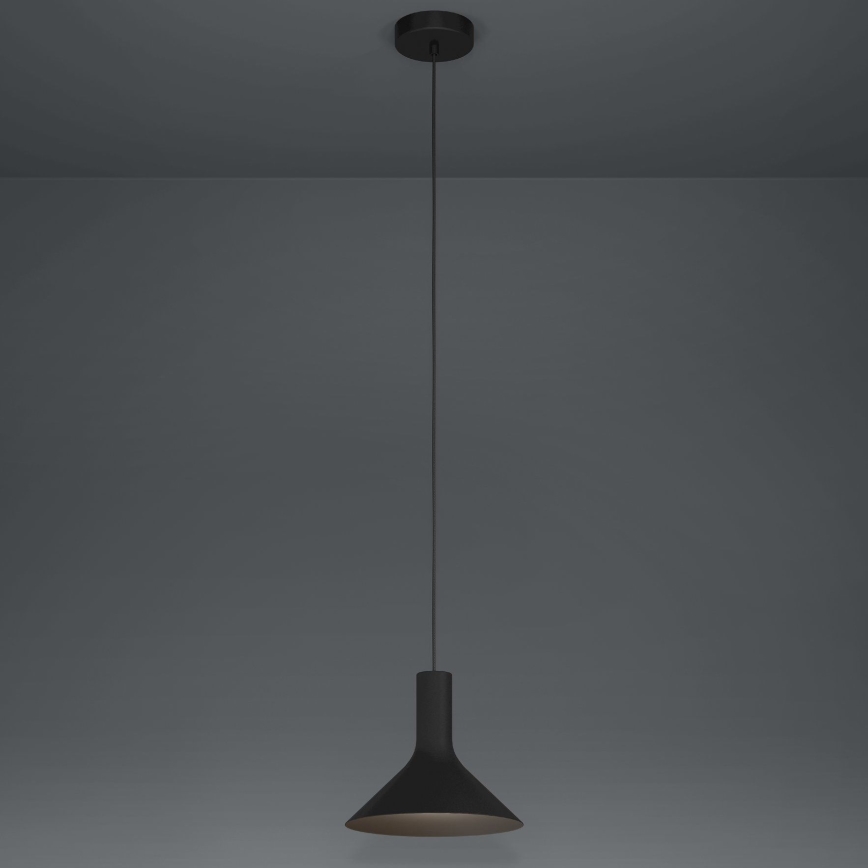 Eglo - Lampadario a sospensione con filo 1xE27/28W/230V nero