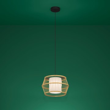 Eglo - Lampadario a sospensione con filo 1xE27/40W/230V bambù
