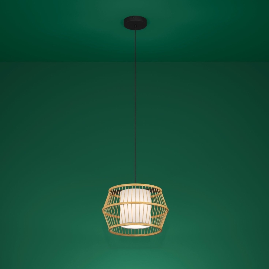 Eglo - Lampadario a sospensione con filo 1xE27/40W/230V bambù