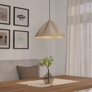 Eglo - Lampadario a sospensione con filo 1xE27/40W/230V color crema
