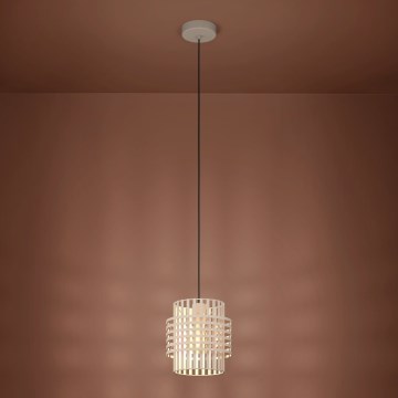 Eglo - Lampadario a sospensione con filo 1xE27/40W/230V diametro 21 cm color crema