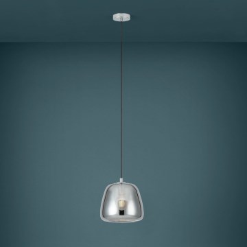 Eglo - Lampadario a sospensione con filo 1xE27/40W/230V diametro 26 cm fumé