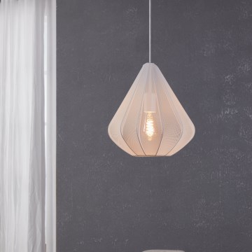 Eglo - Lampadario a sospensione con filo 1xE27/40W/230V diametro 33,5 cm bianco