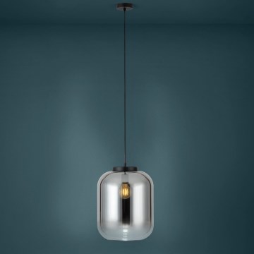 Eglo - Lampadario a sospensione con filo 1xE27/40W/230V diametro 35 cm fumé