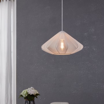 Eglo - Lampadario a sospensione con filo 1xE27/40W/230V diametro 42,5 cm bianco