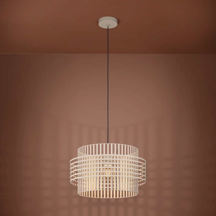 Eglo - Lampadario a sospensione con filo 1xE27/40W/230V diametro 48 cm color crema