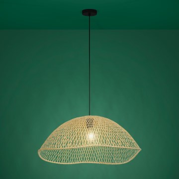 Eglo - Lampadario a sospensione con filo 1xE27/40W/230V diametro 72 cm bambù