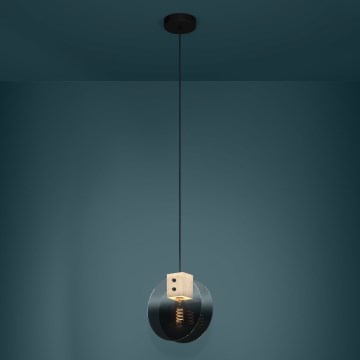 Eglo - Lampadario a sospensione con filo 1xE27/40W/230V fumé