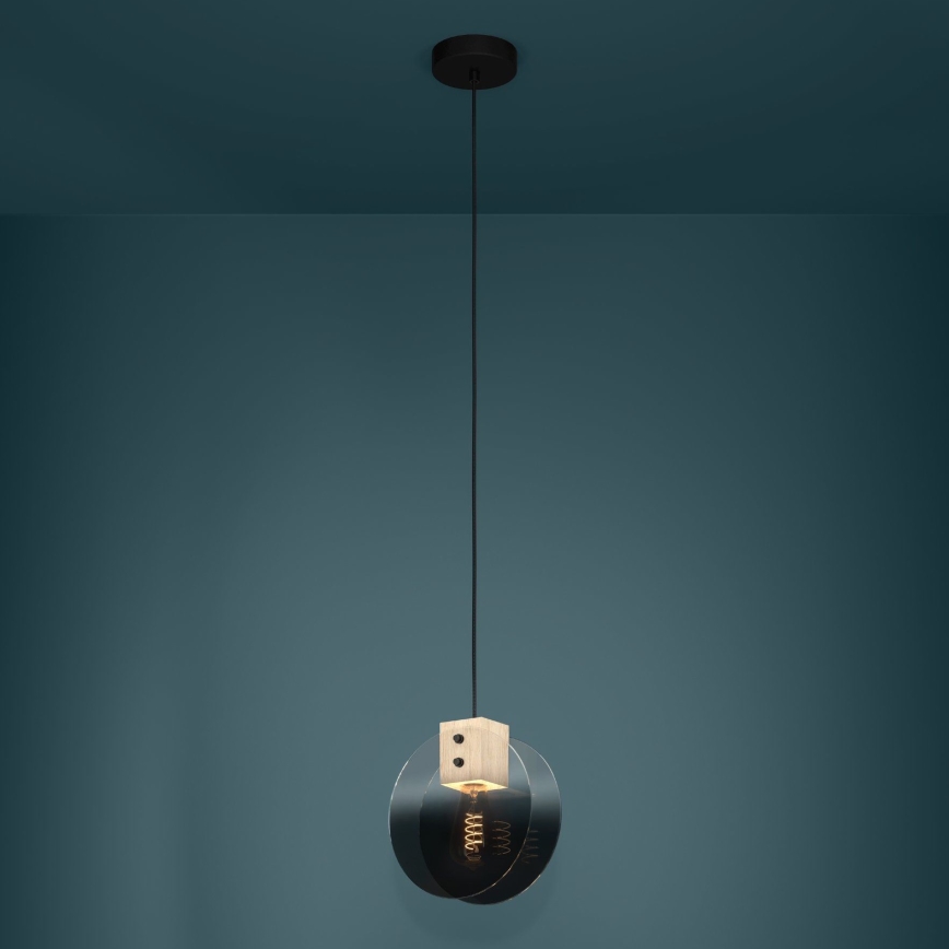Eglo - Lampadario a sospensione con filo 1xE27/40W/230V fumé