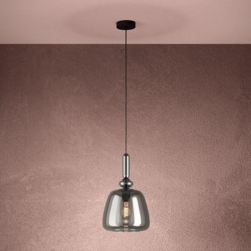 Eglo - Lampadario a sospensione con filo 1xE27/40W/230V fumé