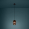 Eglo - Lampadario a sospensione con filo 1xE27/40W/230V marrone