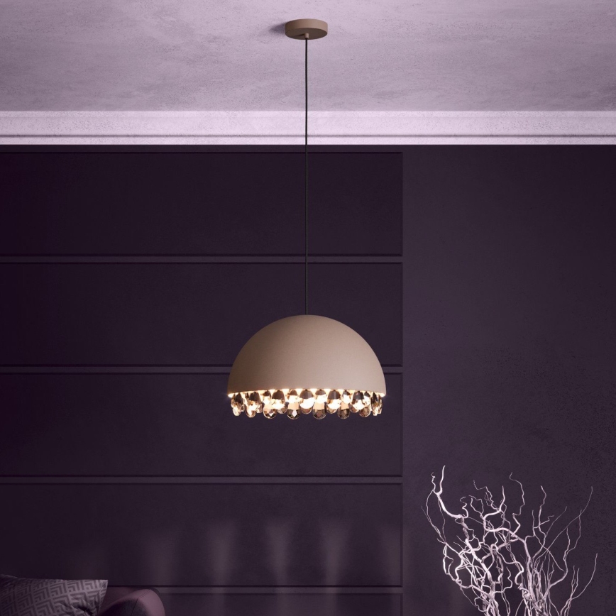 Eglo - Lampadario a sospensione con filo 1xE27/40W/230V marrone