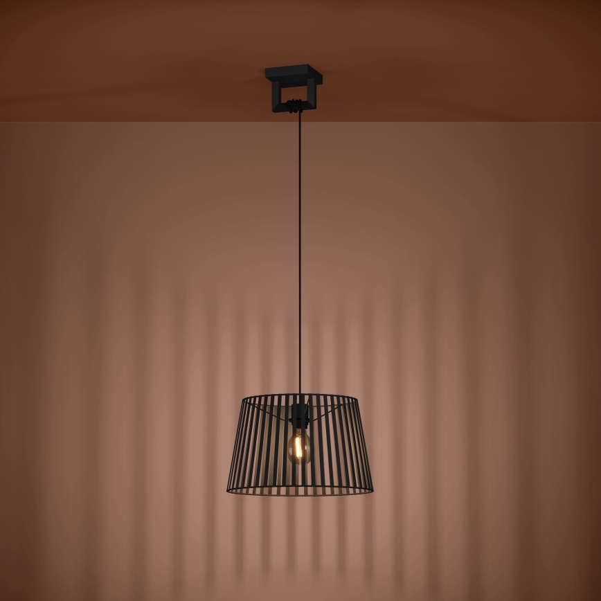 Eglo - Lampadario a sospensione con filo 1xE27/40W/230V nero