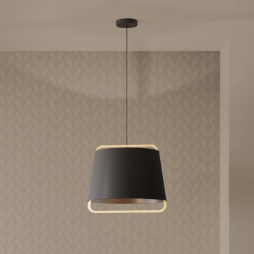 Eglo - Lampadario a sospensione con filo 1xE27/40W/230V nero