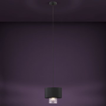 Eglo - Lampadario a sospensione con filo 1xE27/40W/230V nero