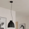 Eglo - Lampadario a sospensione con filo 1xE27/40W/230V nero