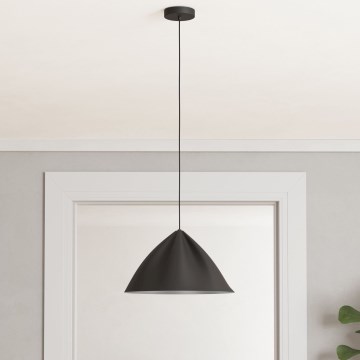 Eglo - Lampadario a sospensione con filo 1xE27/40W/230V nero
