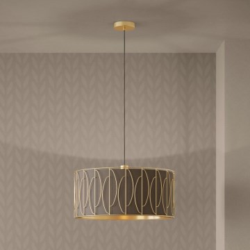 Eglo - Lampadario a sospensione con filo 1xE27/40W/230V oro/marrone