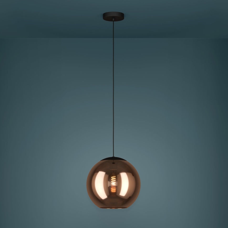 Eglo - Lampadario a sospensione con filo 1xE27/40W/230V rame